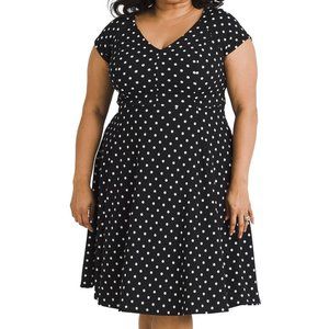 Modcloth Black Polka Dot Dress 4X